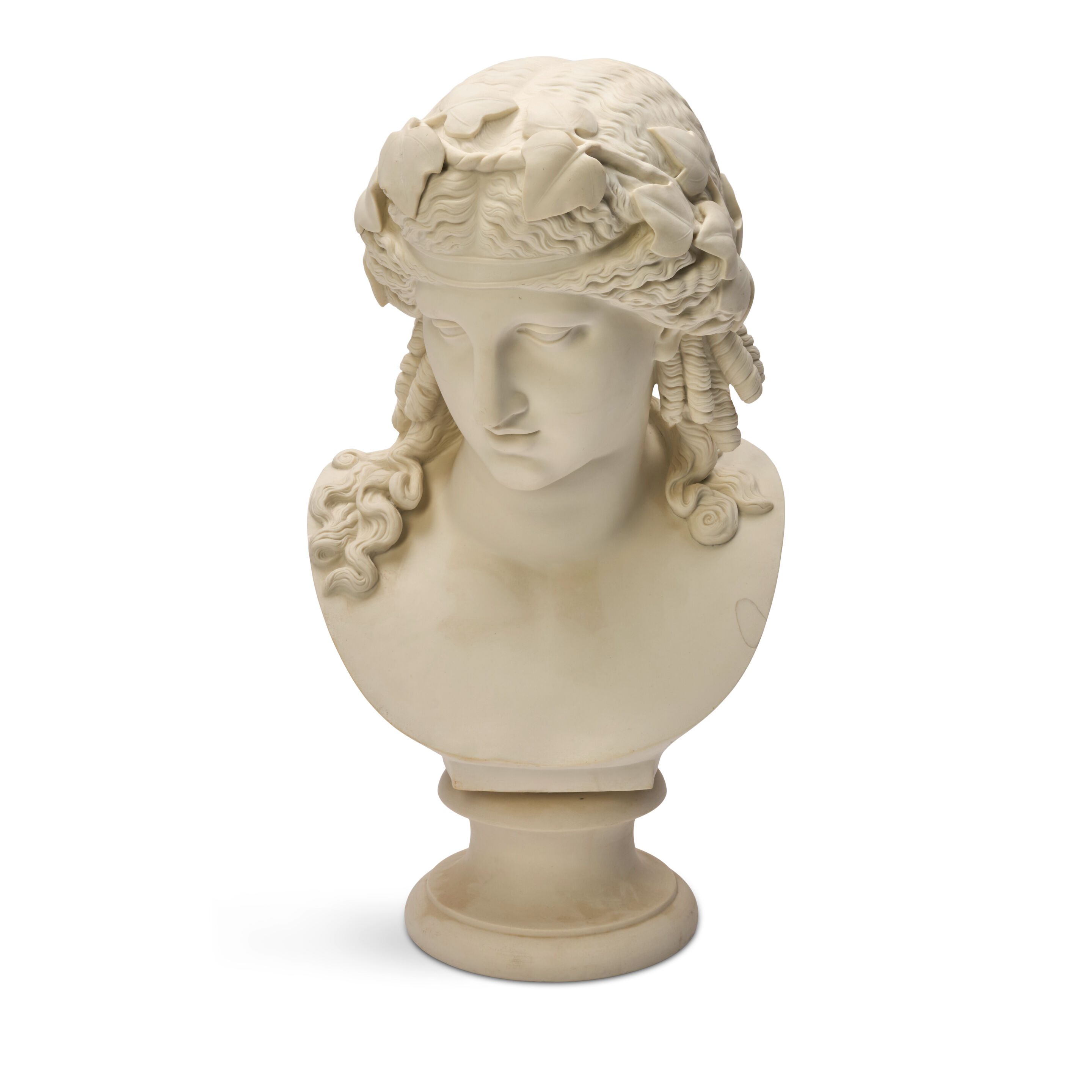 Large Parian Bust of Autumn, England, last quarter 19th century,