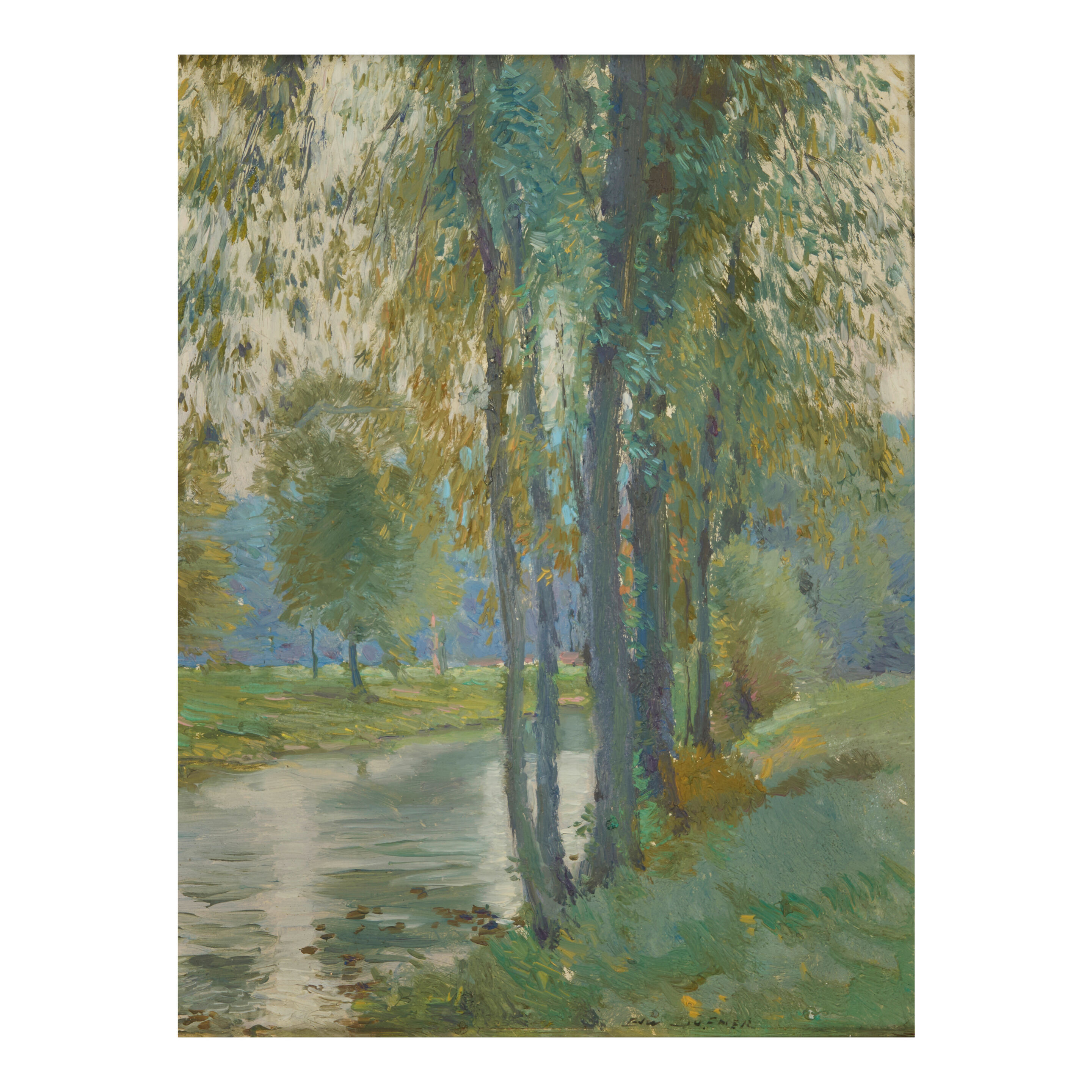 Spring Landscape 7 1/2 x 9 1/2 in. (19.1 x 24.1 cm.)