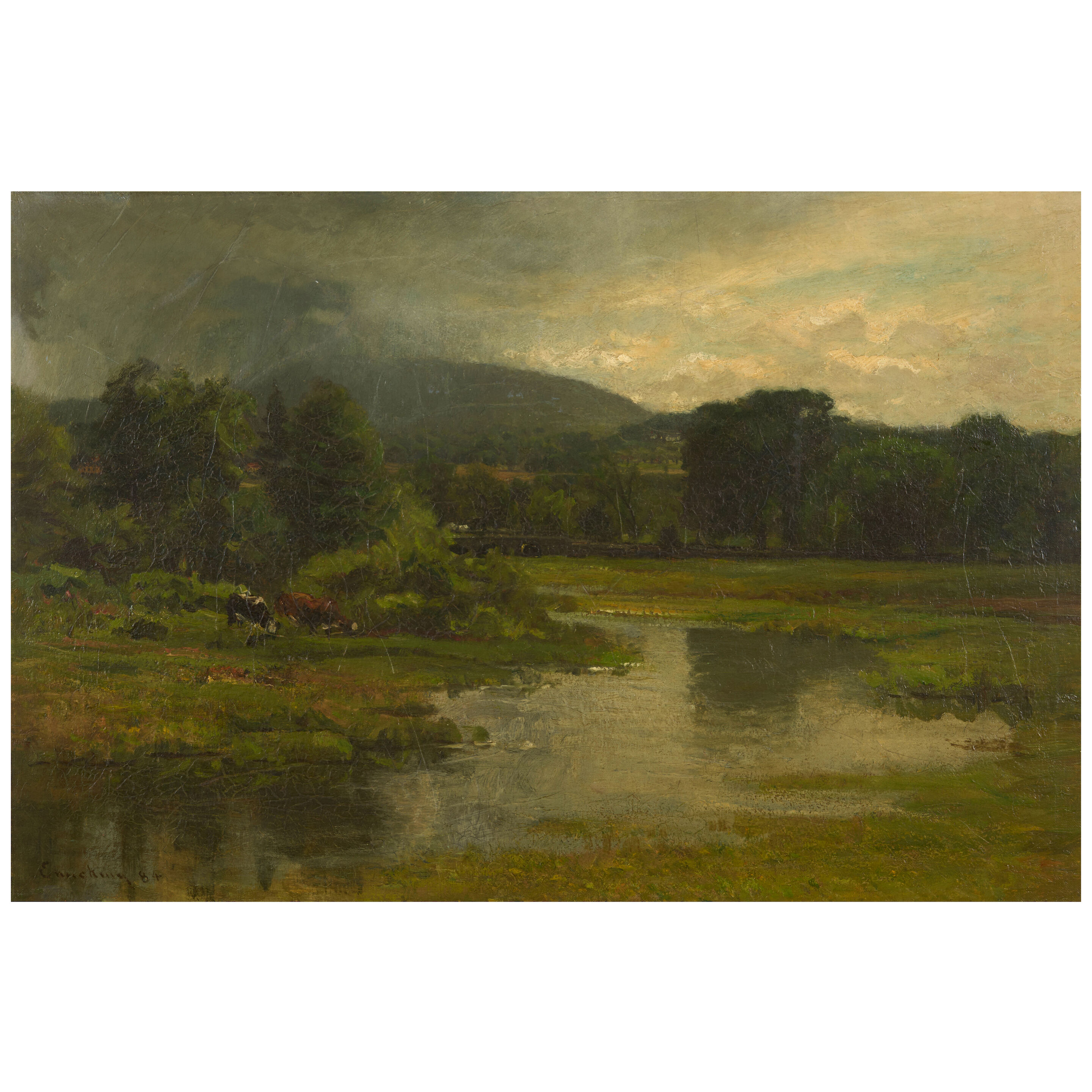 Blue Hills, Milton 18 1/2 x 27 3/4 in. (47 x 70.5 cm.)
