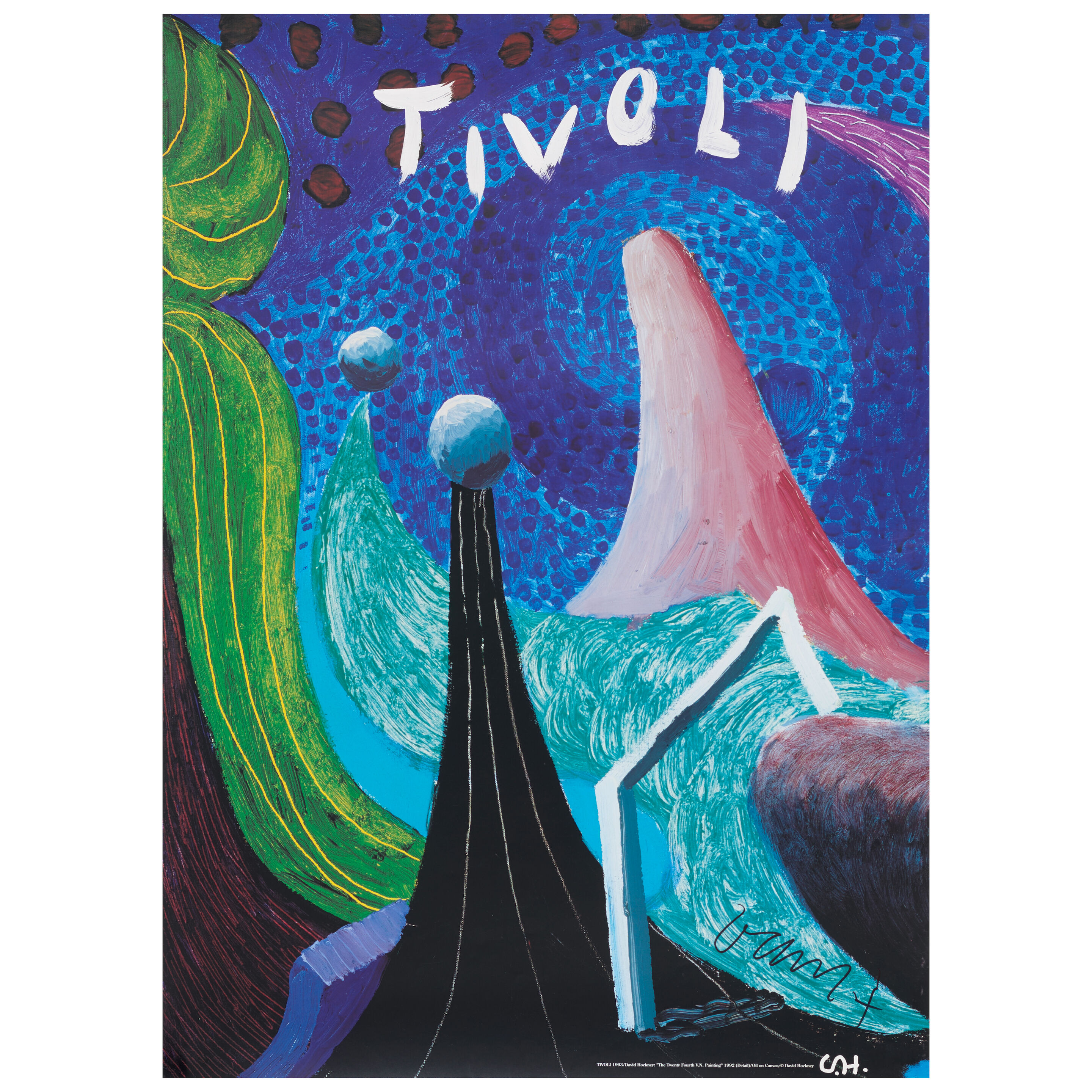 After David Hockney (1937-2026) Two Opera Posters; Tivoli Gardens