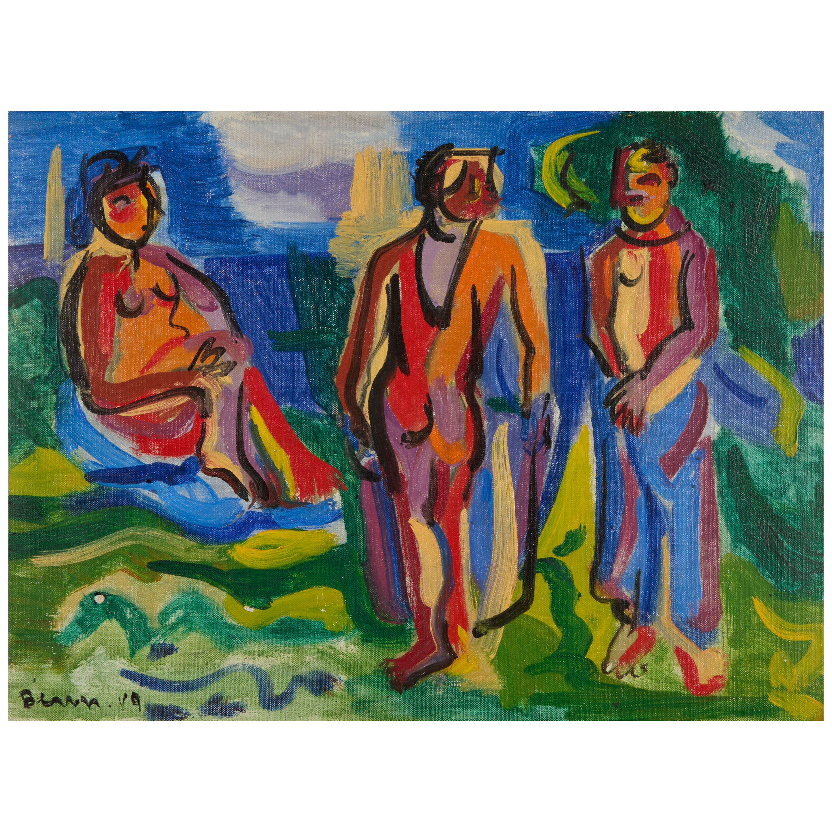 Three 12 x 16 in. (30.5 x 40.6 cm.)