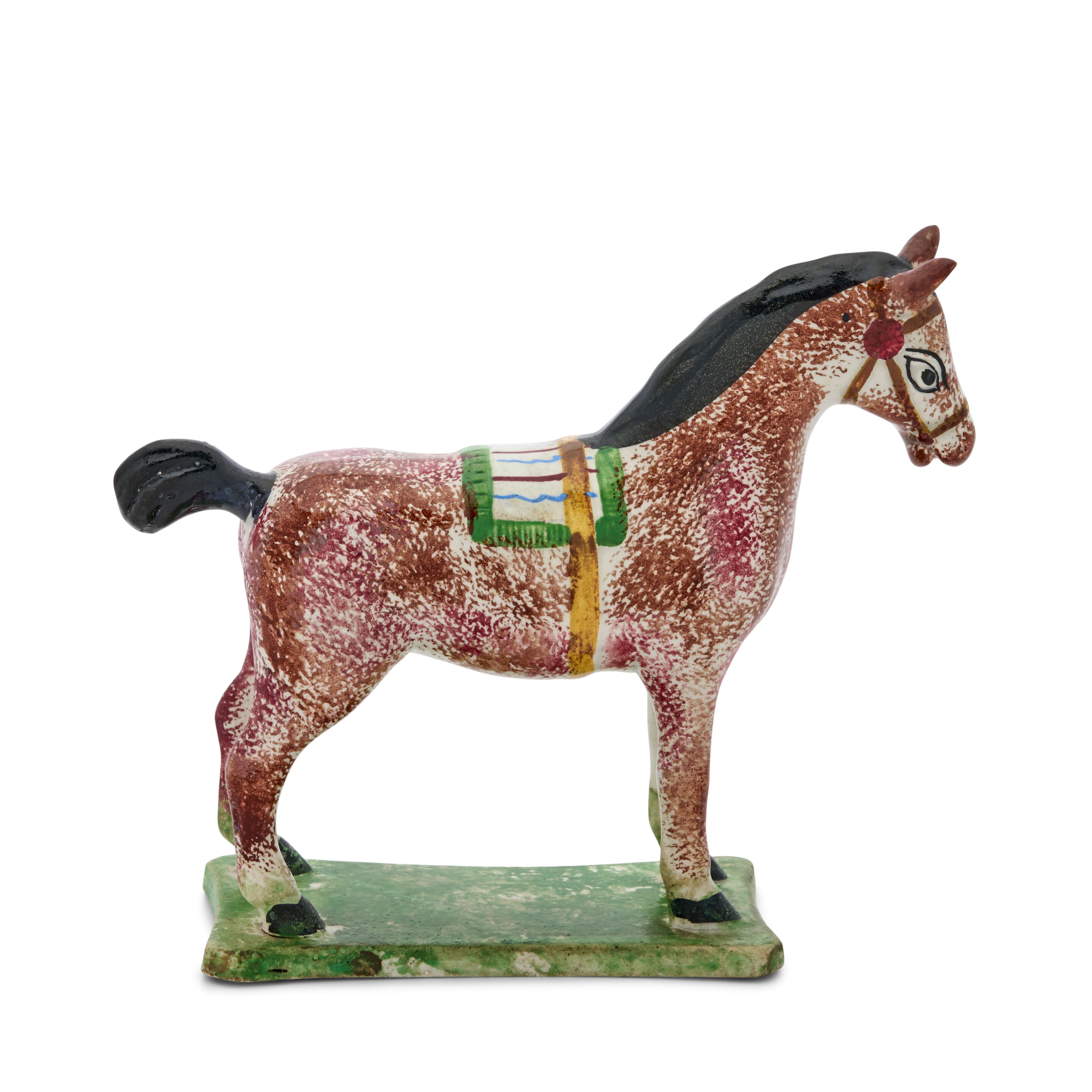 A Prattware Model of a Horse, Circa 1800-10