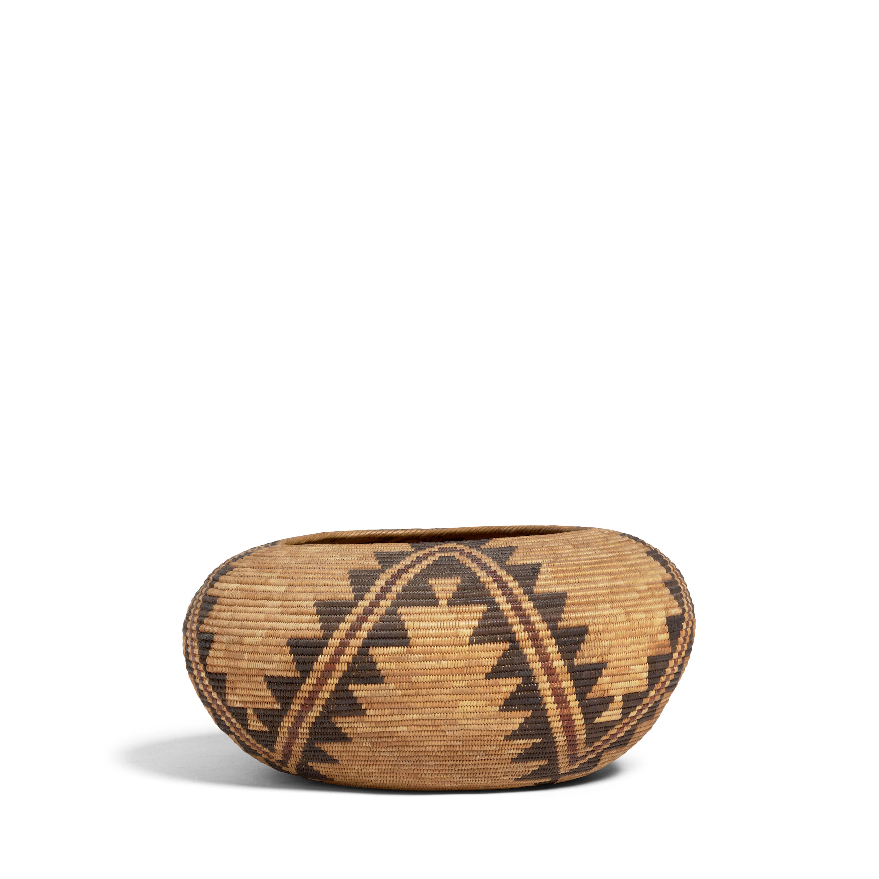 A Lucy Telles, Sierra Miwok/Mono Lake Paiute polychrome basket