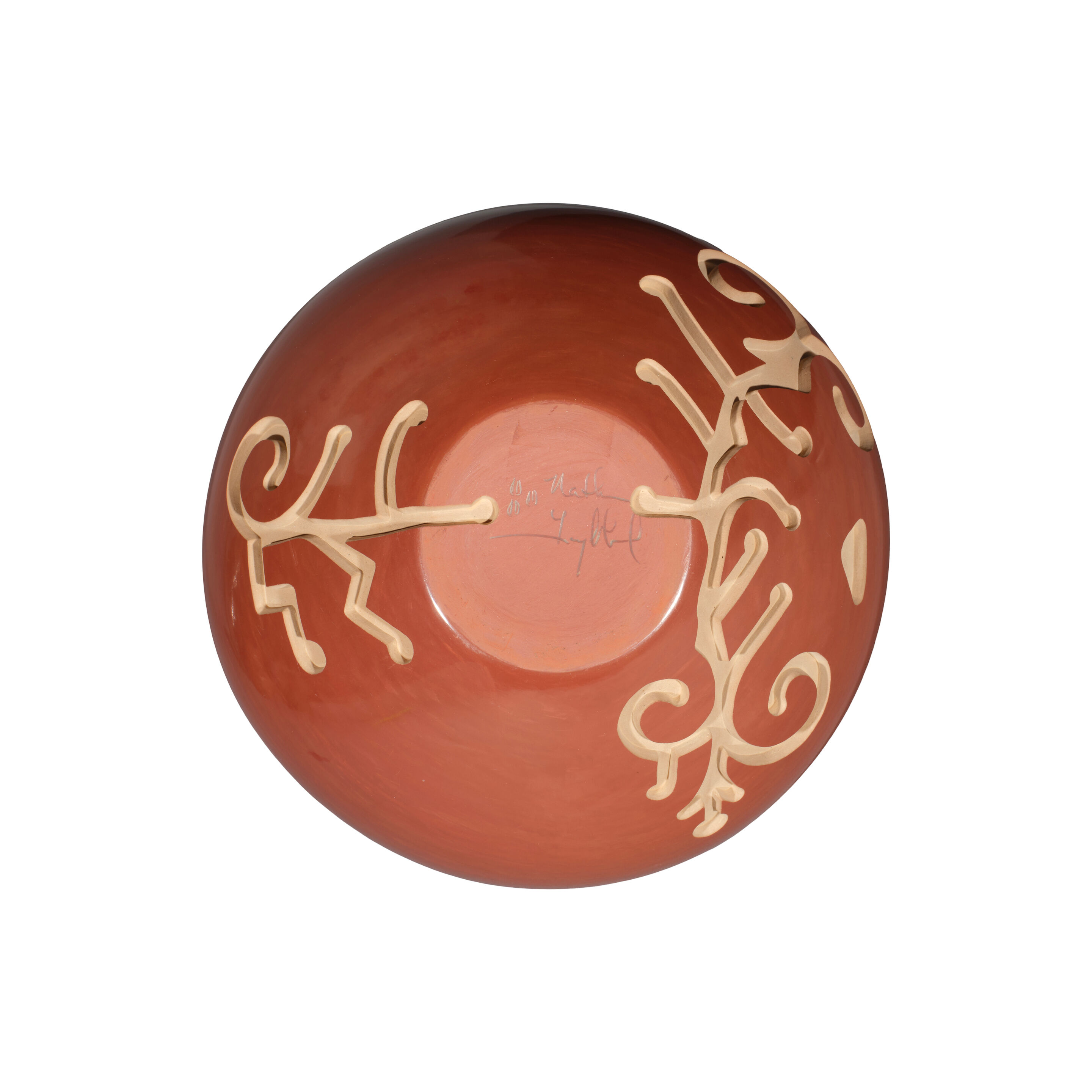 A Nathan Youngblood carved redware jar