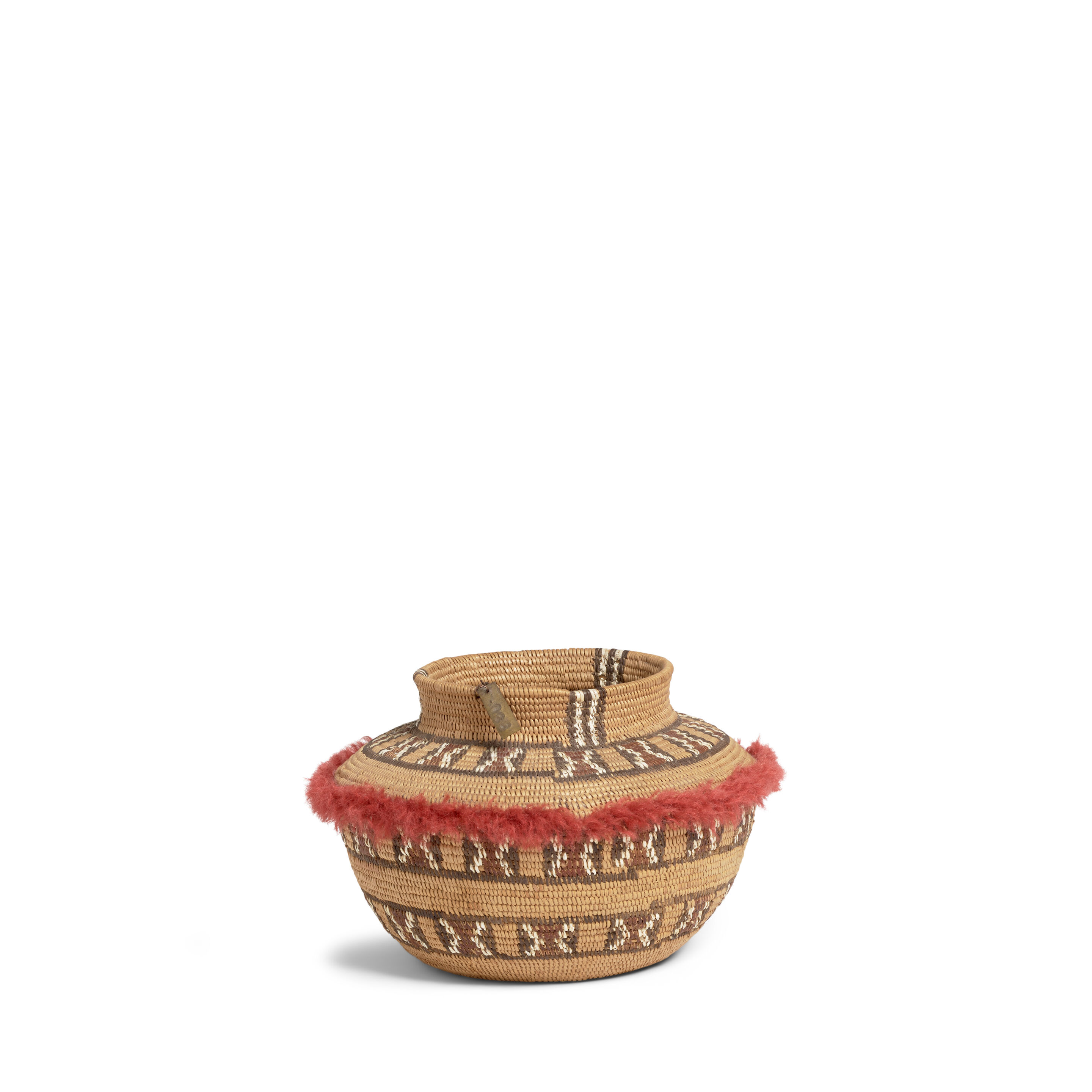 A Kawaiisu petite polychrome bottleneck basket