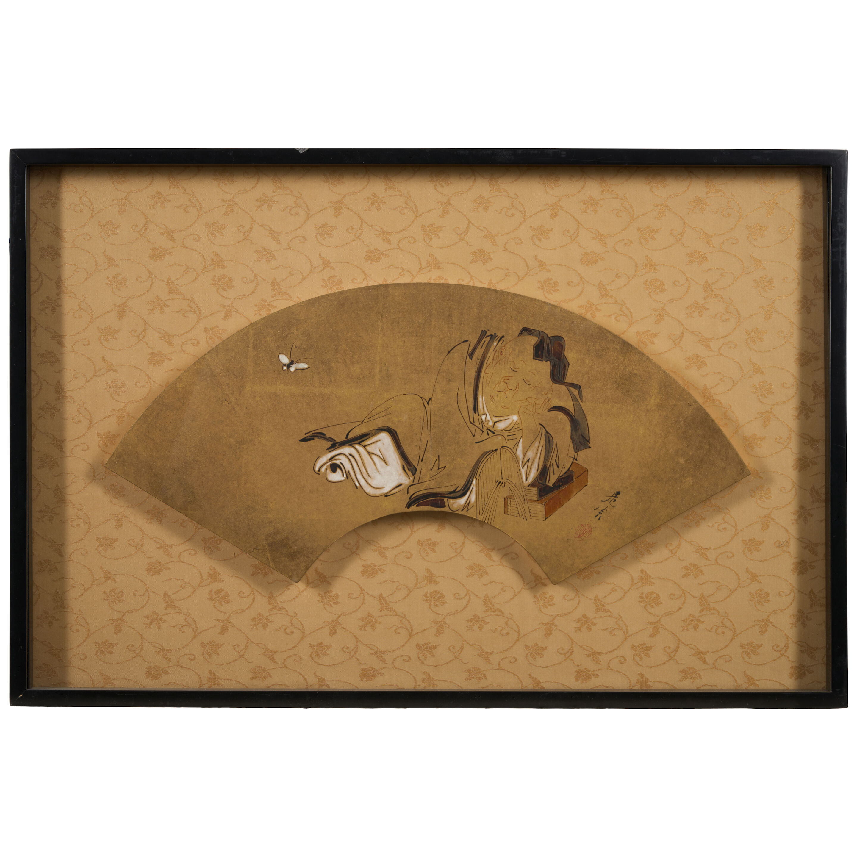 A Fan Painting Japan, Edo period (1615-1868) or Meiji era (1868-1912), 19th century,