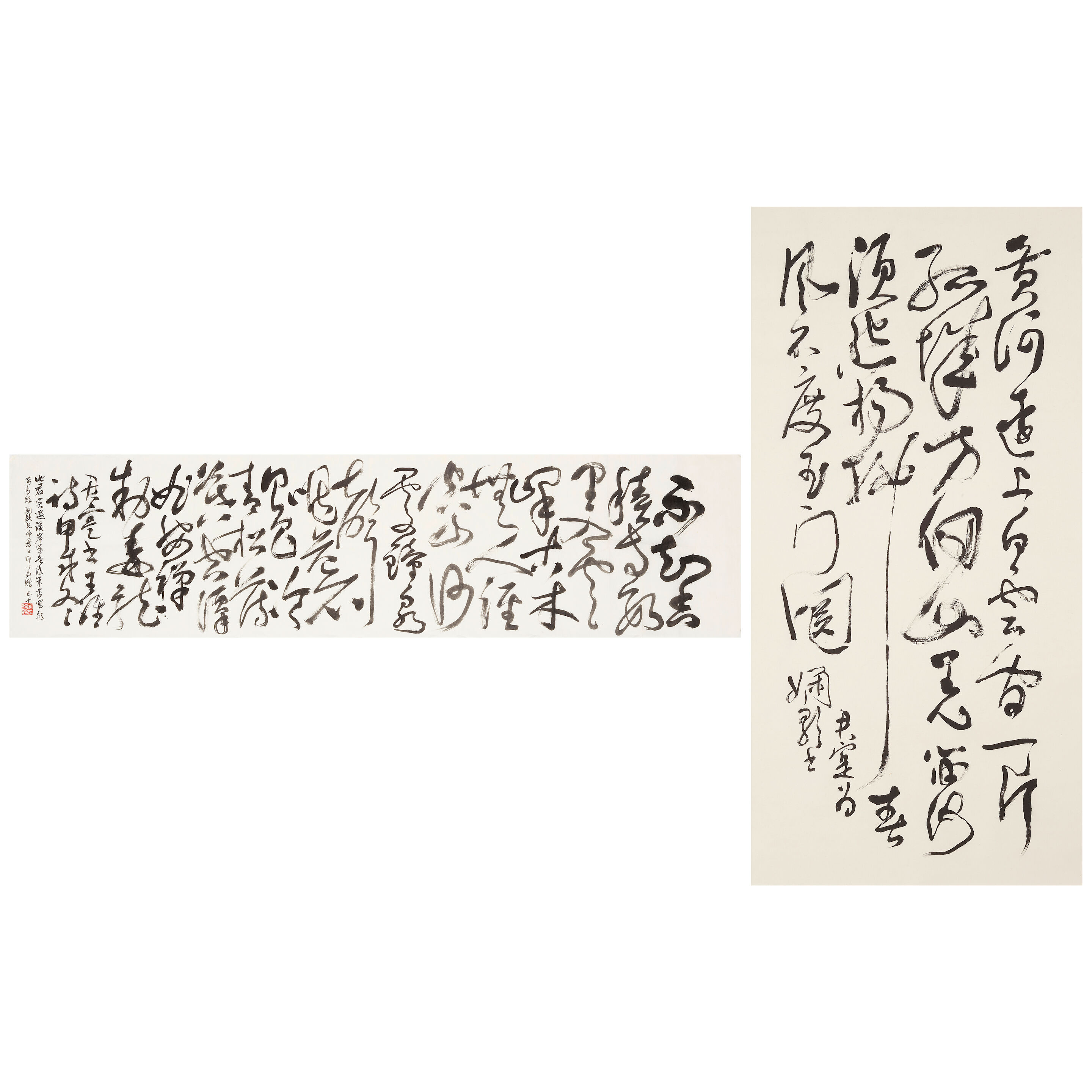 Calligraphy in Cursive Script, one for Yien-koo King, 1987