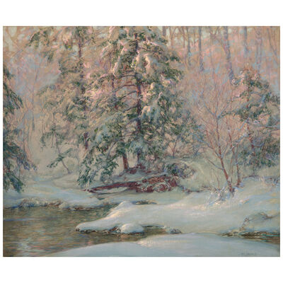 WALTER LAUNT PALMER (1854-1932) In the Ravine 20 x 24 in. (50.8 x 61 cm.)