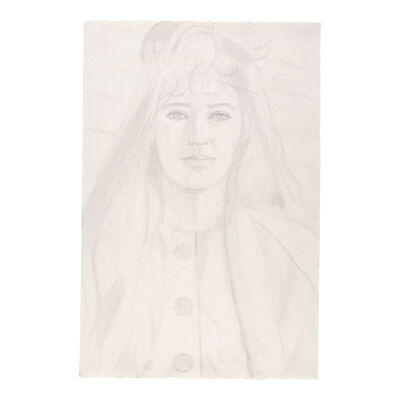 ALEX KATZ (B. 1927) Ena 22 1/8 x 14 7/8 in (56.2 x 37.7 cm) (Executed in 1987)