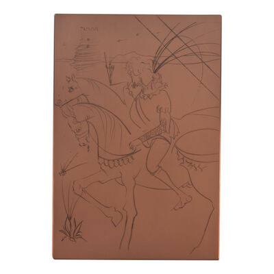 Salvador Dalí (1904-1989); Viviane et Lancelot, from La quête du Graal (The Quest for the Grail)