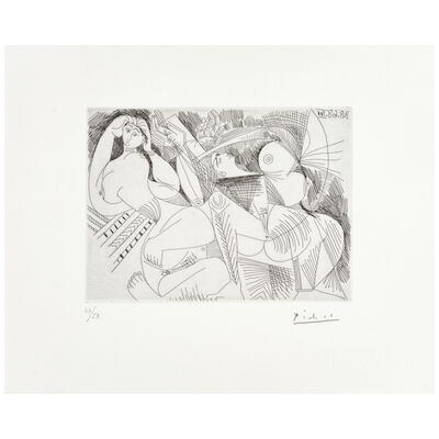 Pablo Picasso (1881-1973); La Sieste: Deux Femmes (The Nap: Two Women), from Séries 347
